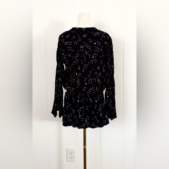 Rails Juliette Black Stars and Moon Dress Medium - Picture 3 of 6